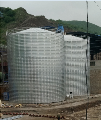 察隅粮食钢板仓的安装全过程不用热焊接